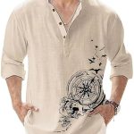 Men's Cotton Blend Mandarin Collar Self One Design Full Sleeve Casual Short Kurta